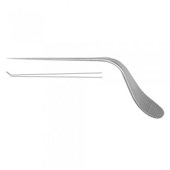 Zoellner Micro Ear Needle Angled 45° Upwards Stainless Steel, Tip Size 0.5 mm